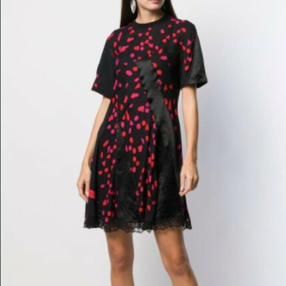 Koche Dress Twisted Dotted T-Shirt Dress